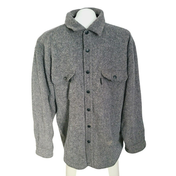 Woolrich Snap Down Long Sleeve‎ Shirt Size L - Picture 1 of 3